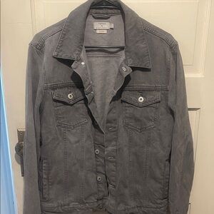 Topman Charcoal Denim Jacket